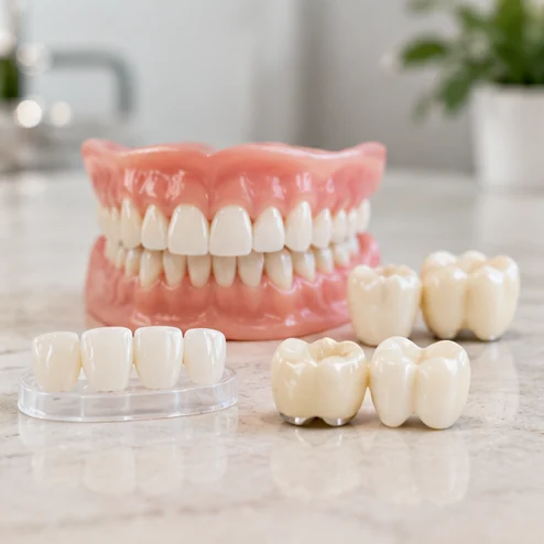 Illustrative Denture Plaque dental image