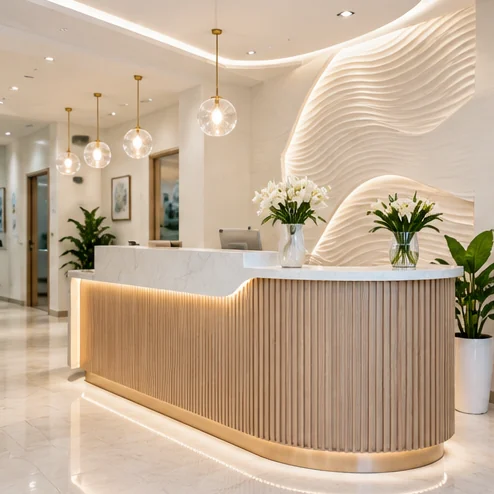 Dental clinic reception illustration